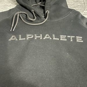 Alphalete Medium Gym Hoodie All Black